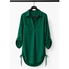 Sitarem Textile Kaş Kumaş Yandan Bağlamalı Tunik,tunik,yazlık Tunik