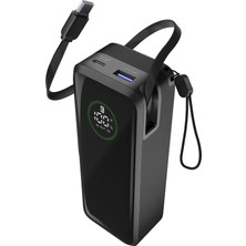 Cellularline Cellularlıne 65W Dahili Kablolu 20.000 Mah 3 Portlu Taşınabilir Şarj Cihazı
