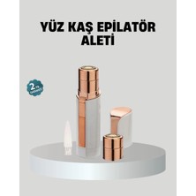 Kadınlar Için Yüz ve Kaş Epilatörü – Hassas Cilt Dostu Pil ile Çalışan Taşınabilir ve Şık Tasarım