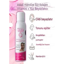 Rako Hydrolyzed Milk Collagen Vitamin+ Waterproof Face Whitening Yüz ve Vücut Beyazlatıcı Sprey 180 ml