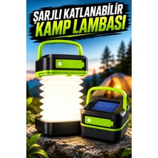 Arenes Güneş Enerjili LED Lamba Kamp Lambası Katlanabilir Lamba USB Şarjlı - Lisinya