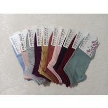 Pera Socks 10'lu Paket Kadın Patik Çorap Rahat Sıkmayan Lastik DM25