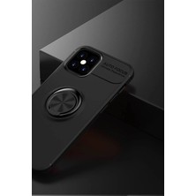 Belirtilmemiş Iphone 12 Mini Kılıf Range Yüzüklü Silikon - Siyah