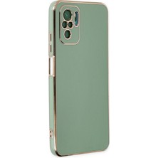 Belirtilmemiş Redmi Note 10 Kılıf Volet Silikon - Yeşil