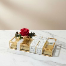 Froyi Gül Süslemeli Kutu Hediyeli Madlen Çikolata 100 Adet