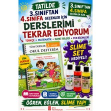 Ata Yayıncılık 3.sınıftan 4.sınıfa Geçenler Için Tatilde Derslerimi Tekrar Ediyorum (Slime Set Hediyeli)