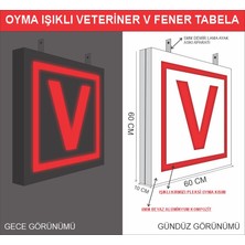 Durak Reklam Veteriner Çiftaraflı Işıklı V Tabela