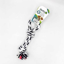 Euro Dog Hcctrend Eurodog Diş Ipi Halka Çift Düğüm Siyah Beyaz 30 cm