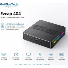 Getbluetech Ezcap 404 HDMI 2.1 Dp 1.4 4K144Hz Video Yakalama Kartı | Usb-C 10GBPS | Hdr Vrr | Ps5 Xbox Pc iPad
