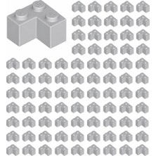 LEGO Yedek Parçalar: Brick: Duvar Parçası: 100 Adet 2x2 Köşe Açık Gri 2357 - Parts: Brick: 100 Piece 2x2 Corner Light Bluish Gray 2357