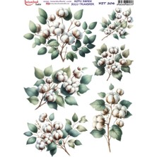 Ehobici Koyu Zemin Sulu Transfer Kağıdı 25X35CM KST-206