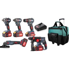 Stechend Akülü 5'li Pro Set Sx-12 / Sx-32 / Sx-35 / Sx-44 / Sx-52 4 * 4.0AH 1 * 2.0AH Loas Çanta Hediyeli