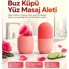 Yüz ve Göz Için Soğuk Terapi Masaj Aleti, Silikon Buz Küpü Rulo Göz Torbalarını Giderme