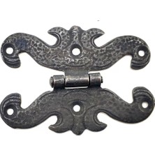 Belirtilmemiş Antika Tarz Dekoratif Pirinç Kelebek Menteşe - 63X45 Mm, Oksit