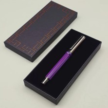 Belirtilmemiş Kutulu Mor Metal Roller Kalem