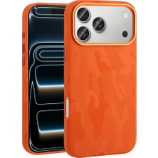 Voyo iPhone 17 Pro Max Uyumlu Kılıf Mg-Safe Şarj Özellikli Kamuflaj Tasarımlı Sert Pc Kamera Korumalı Kapak
