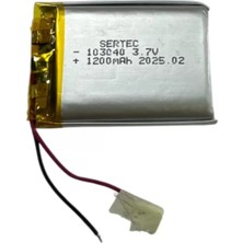 Belirtilmemiş 103040 3.7V 1200MAH Li-Polymer Pil DEVRELI/1.5A