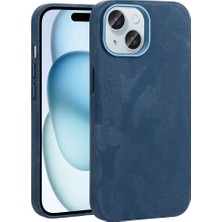 Voyo iPhone 15 Uyumlu Kılıf Mg-Safe Şarj Özellikli Kamuflaj Tasarımlı Sert Pc Kamera Korumalı Kapak