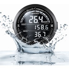 Kenly Bisiklet Bilgisayarı Km Saati Hız ve Mesafe Ölçer Su Geçirmez LED LCD Ekranlı Kablolu
