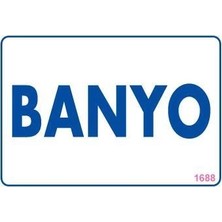 Timion Mey Ithalat® Banyo Uyarı Levhası 17,5X25 KOD:1688