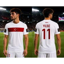 Sonvadi Kenan Yıldız Türkiye Milli Takım 2026 Fıfa World Cub  Beyaz Yetişkin Forma Unıseks