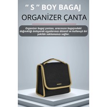 E-BİZ Dodge Hardal Kenarlı Siyah Oto Bagaj Çantası Küçük Boy Cırtlı Keçe Kumaş - Geniş Hacimli,dayanıklı,araç Içi Düzenleyici | A1