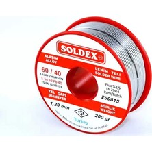 Belirtilmemiş 60-40 Lehim Teli 200 gr 1,6 mm - Sn:60 / Pb:40