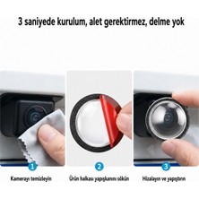 Tekno Duvar Araç Araba Otomobil Ön Arka Yan Kamera Lens Koruyucusu Şeffaf