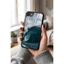 Snacase Apple iPhone 7/8/se Uyumlu Büyük Dalga Tasarımlı Parlak Premium Kılıf