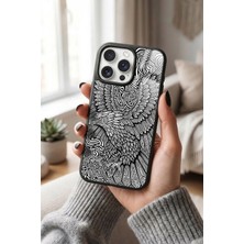 Snacase Apple iPhone 15 Pro Max Uyumlu Kartal Tasarımlı Glossy Premium Kılıf