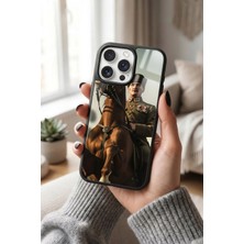 Snacase Apple iPhone 15 Pro Uyumlu Atlı Atatürk Tasarımlı Glossy Premium Kılıf