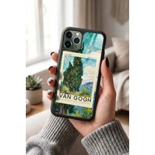 Snacase Apple iPhone 11 Pro Max Uyumlu Van Gogh Tasarımlı Parlak Premium Kılıf