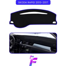 E-BİZ Skoda Rapid (2013-2017) Araca Özel Torpido Örtüsü | Ön Göğüs Kılıfı | Tam Koruma | Tam Uyum | A83