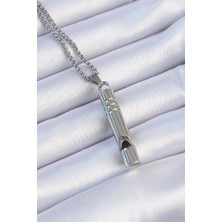 Belirtilmemiş Acil Durum Düdüğü 316L Çelik Kararma Yapmaz Yüksek Desibel Kolye Unisex - TJ-EBK1200