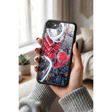 Snacase Apple iPhone 7/8/se Uyumlu Örümcek Adam Tasarımlı Glossy Premium Kılıf