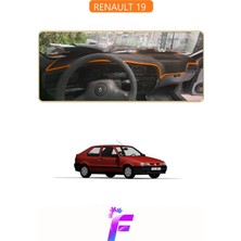 E-BİZ Renault 19  Uyumlu  Torpido Örtüsü | Yansıma Önleyici | Tam Koruma | Hızlı ve Kolay Montaj | J40