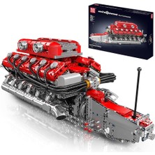 Mould King 10169 V12 Engine Motosiklet Yapı Seti – 3472 Parça (Mouldking)