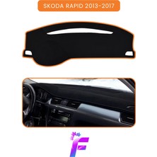 E-BİZ Skoda Rapid (2013-2017) Araca Özel Torpido Örtüsü | Ön Göğüs Kılıfı | Tam Koruma | Tam Uyum | A82