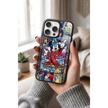 Snacase Apple iPhone 16 Pro Max Uyumlu Mickey Mouse Tasarımlı Glossy Premium Kılıf