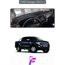 E-BİZ Ford Ranger (2011-2019) Uyumlu Torpido Örtüsü | Yansıma Önleyici | Kolay Montaj | Tam Koruma | F32