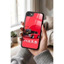 Snacase Apple iPhone 7/8/se Uyumlu Kırmızı Araba Tasarımlı Glossy Premium Kılıf