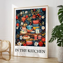Nt Handmade Çerçeveli Uv Baskı In The Kitchen Duvar Tablosu Modern Mutfak Kahve Köşesi Duvar Dekoru