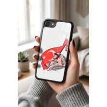 Snacase Apple iPhone 7/8/se Uyumlu Türk Bayrağı Tasarımlı Glossy Premium Kılıf