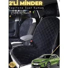 E-BİZ Kia Ceed  Uyumlu 2'li Süet Oto Koltuk Minderi | Terletmez | Universal | Oto Aksesuar | A10