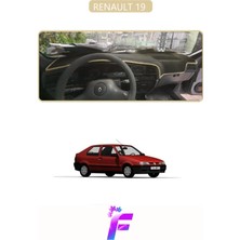 E-BİZ Renault 19  Uyumlu  Torpido Örtüsü | Yansıma Önleyici | Tam Koruma | Hızlı ve Kolay Montaj | J37
