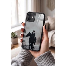 Snacase Apple iPhone 12 / 12 Pro Uyumlu Atlı Adam Tasarımlı Glossy Premium Kılıf