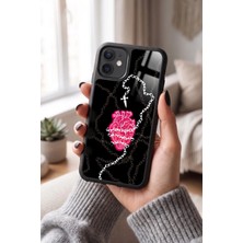 Snacase Apple iPhone 12 / 12 Pro Uyumlu Kalp Resmi Tasarımlı Parlak Premium Kılıf