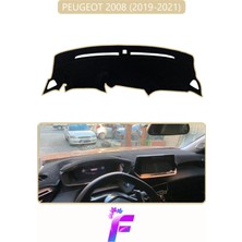 E-BİZ Peugeot 2008 (2019-2021) Uyumlu Torpido Örtüsü | Yansıma Önleyici | Tam Koruma | Kolay Montaj | J1