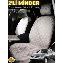 E-BİZ Nissan Juke Uyumlu 2'li Süet Oto Koltuk Minderi | Terletmez | Kolay Montaj | Oto Koltuk Kılıfı | A4