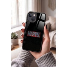 Snacase Apple iPhone 14 Plus Uyumlu Marvel Logosu Tasarımlı Parlak Premium Kılıf